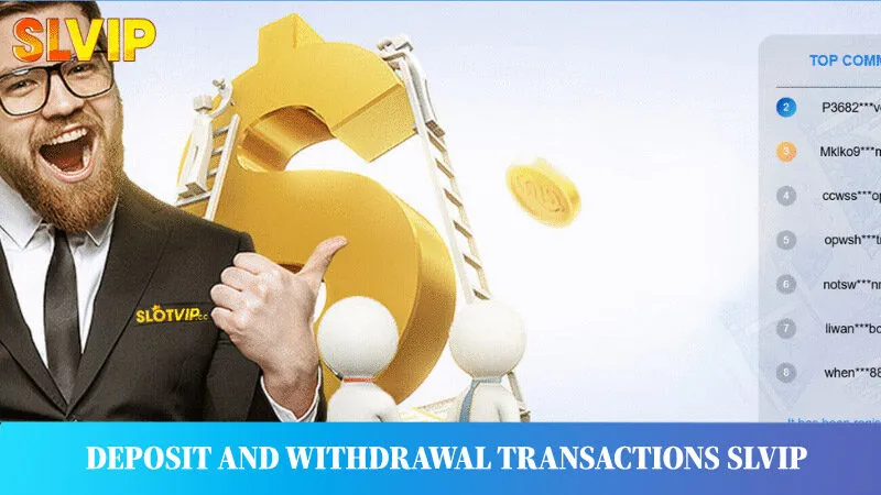 Deposit and withdrawal transactions on the platform are carried out quickly