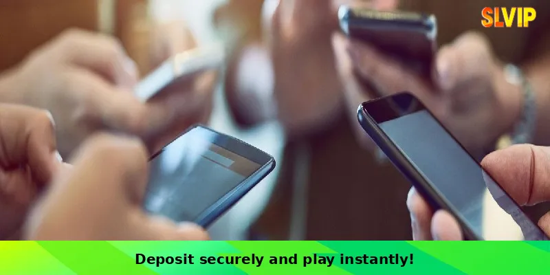 Deposit securely and play instantly