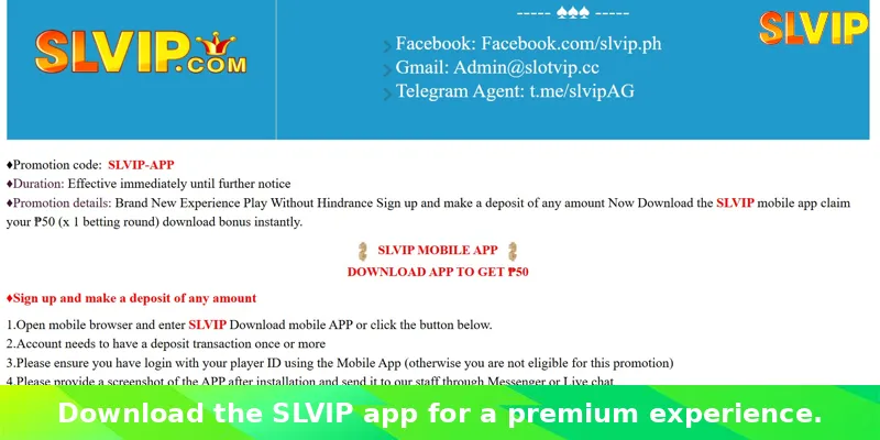 Check the appropriate configuration version when downloading SLVIP app