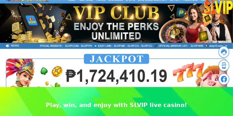 Play, win, and enjoy with SLVIP live casino