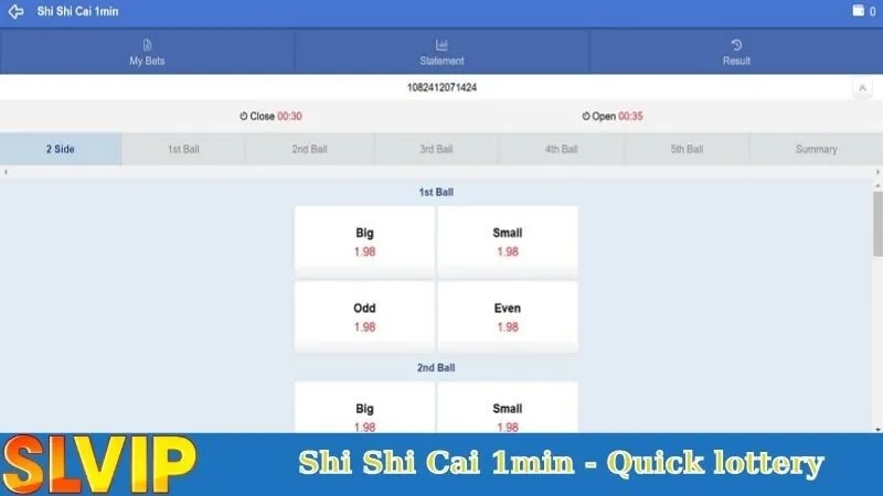 Shi Shi Cai 1min - Quick lottery