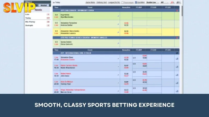 Smooth, classy sports betting experience