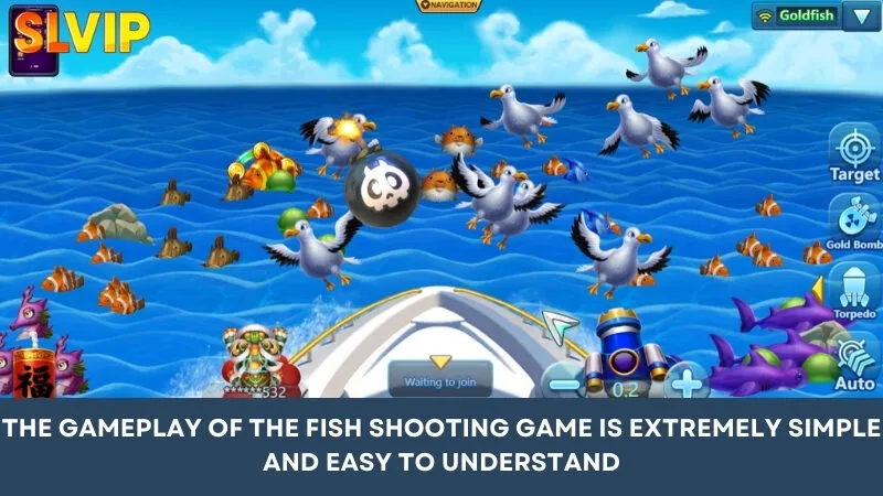 The fish shooting game gameplay is extremely simple and easy to understand