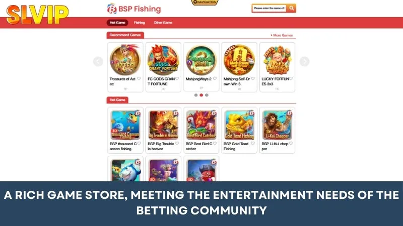 Rich game store, meeting the entertainment needs of the betting community