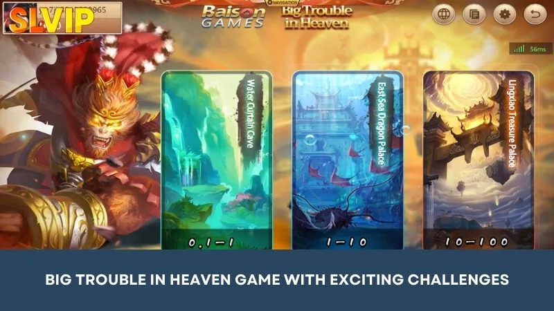 Big Trouble in Heaven game with exciting challenges